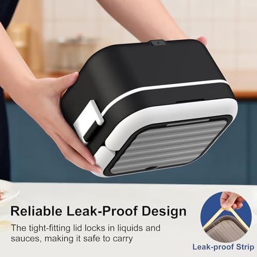 Cordless Electric Heated Lunch Box, 1.5L, Black
