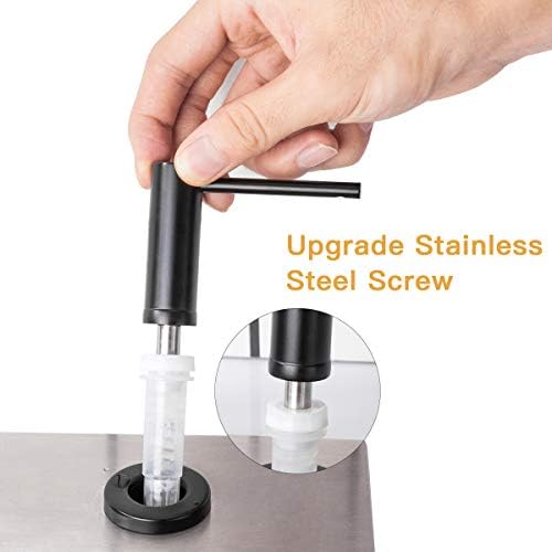 GAPPO Matte Black Kitchen Sink Soap Dispenser