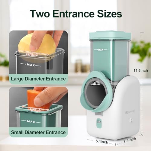 Electric Cheese Grater, 6 Interchangeable Blades
