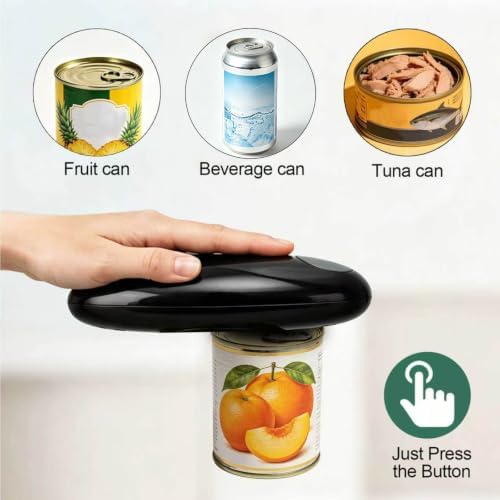 Electric Can Opener, One Touch Can Opener Electric Fits all Can Sizes