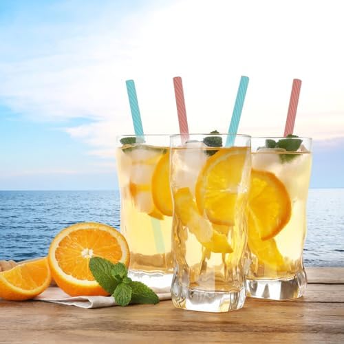 2 Sets Silicone Straws with Case, Reusable Travel Straw Cruise Ship