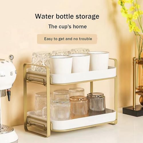 2-tier Kitchen Cup shelf,Dish and Bowl organizater, Water glass coffee