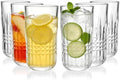 Highball Glasses Set of 6, 12oz Crystal Drinking Glasses, Lead-free