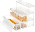 ZENFUN Set of 6 Pasta Storage Containers with Lid, Airtight Spaghetti
