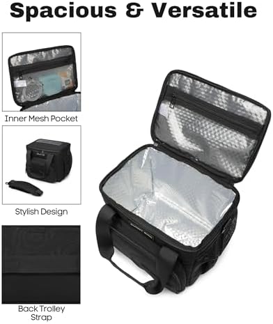 SUNNY BIRD 12L Large Insulated Lunch Bag, Leakproof and Foldable Lunch