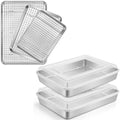 Leonyo Baking Pan with Lid Set of 5, 121⁄3 x 93⁄4 x 2 Inch Rectangular