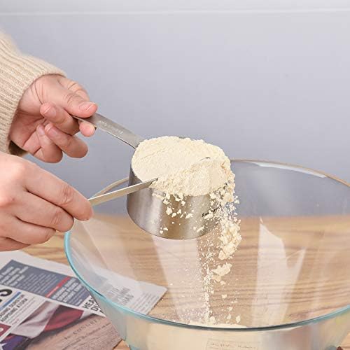Measuring Cups Set, 18/8 Stainless Steel Measuring Cups Set with
