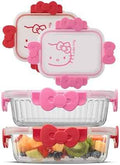 JoyJolt Sanrio Hello Kitty 2x Glass Storage Containers