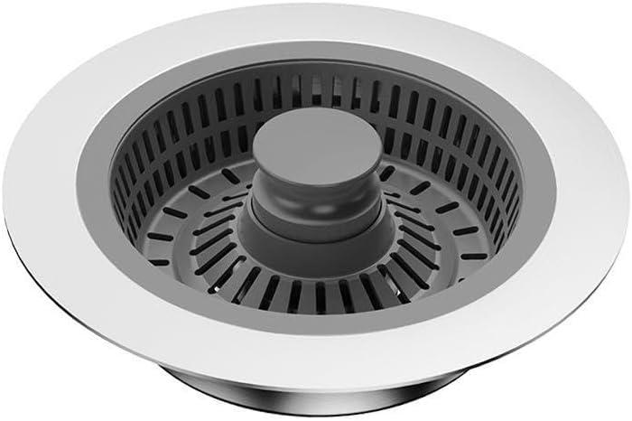 2 Pieces Kitchen Sink Strainer Stopper Drain Cover Stainless Steel