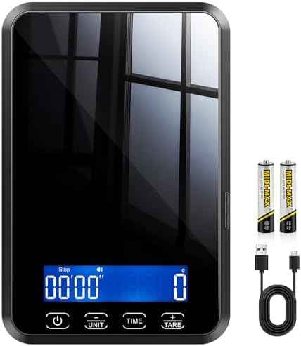 33lb Food Scale Rechargeable, Digital Kitchen Scale Grams and Ounces