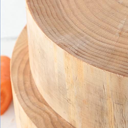 Round Pine Wood Butcher Block Cutting Board for Meat