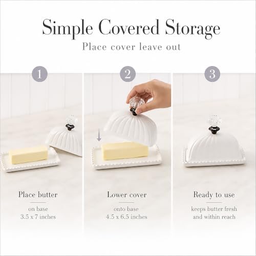 Mud Pie Door Knob Butter Dish