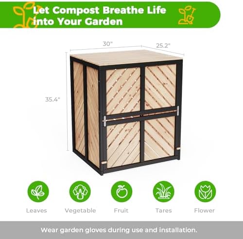 115 Gallon Outdoor Canada Cedar Compost Bin