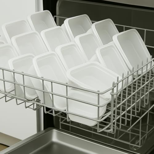 50 Pack Meal Prep Containers with Lids, Disposable Plastic Food