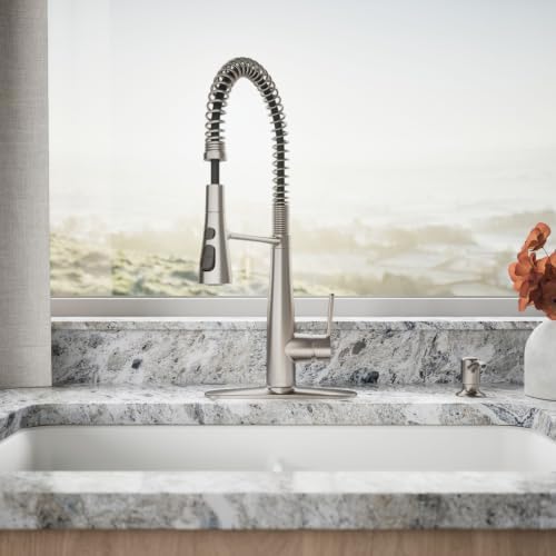 KOHLER K-R22745-SD-VS Kitchen Faucet, Vibrant Stainless