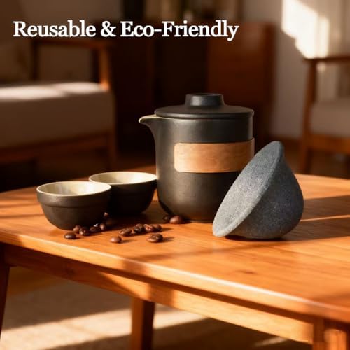Pour Over Coffee Maker - All-Ceramic Drip Set, Single Serve Coffee
