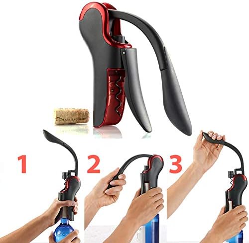 KEISSCO Wine Opener Compact Vertical Corkscrew Wine Bottle Opener with