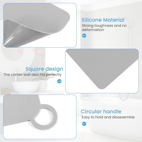 6 PCS Silicone Floor Drain Covers, Anti-Odor Drain Cover Mats for