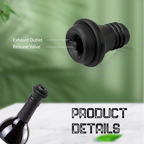52 Pcs Wine Stopper Vacuum Pump Sealer Silicone Saver Resealable