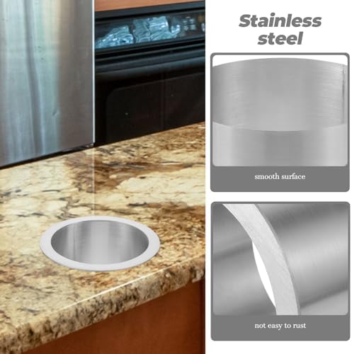 Stainless Steel Kitchen Countertop Trash Chute Grommet