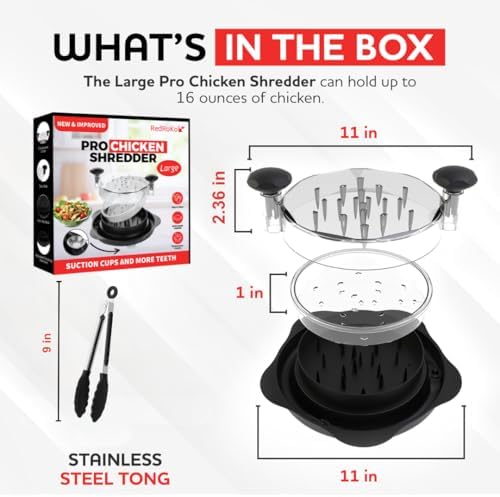 Large Chicken Shredder Tool with Suction Cups