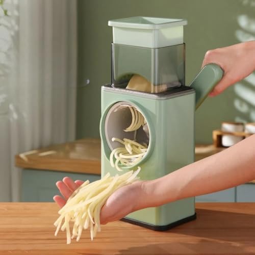 KeKee 3-in-1 Vegetable Slicer, Chopper and Spiralizer, Green