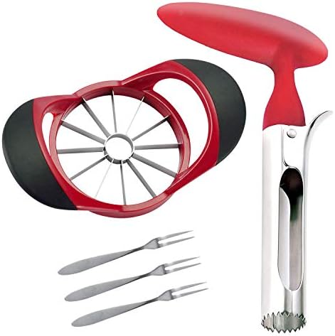 Apple Cutter Slicer & Corer Kit - 12-Blade Apple Slicer & Corer
