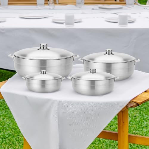 Alpine Cuisine 8-Piece Nonstick Aluminum Caldero Cookware Set with