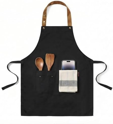 INNORU I Cook as Good as I Look Sign Apron with Pockets, Funny Cooking