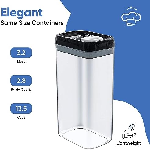 Chef's Path Airtight Food Storage Boxes with Labels - Kitchen Storage