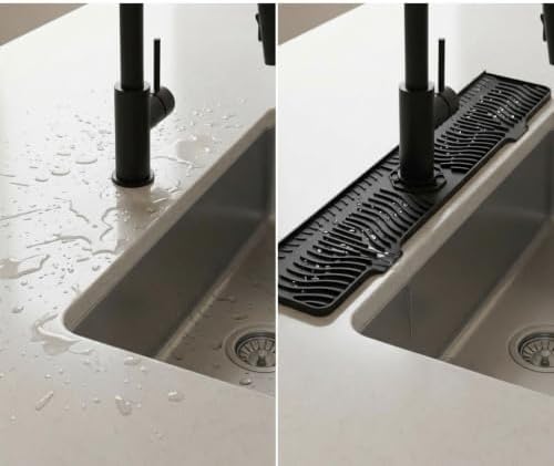 33-inch kitchen sink splash guard; a long silicone tap mat suitable