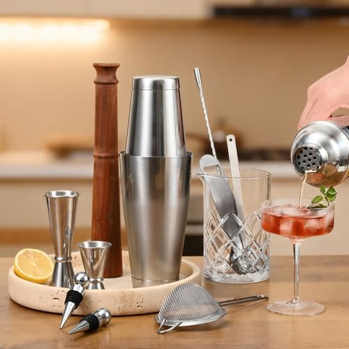 Etens 33-Piece Pro Bartender Kit, Bar Tools Cocktail Shaker Set for