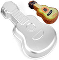 Guitar Shaped Cake Pan, Aluminum 3D Birthday Cake Mold Baking Mould
