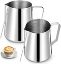 2 Pack Milk Frothing Pitcher Stainless Steel Espresso Steaming