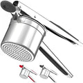 Large 15oz Potato Ricer Heavy Duty Stainless Steel Potato Masher and