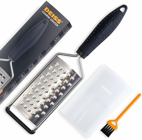 Deiss PRO Coarse Grater & Hand Held Cheese Grater - Sharp Stainless
