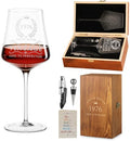 50th Birthday Gifts for Women, 15oz Vintage 1976 Wine Glass Set