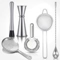 6 Pack Cocktail Strainer Set, Bar Tools Stainless Steel Includes