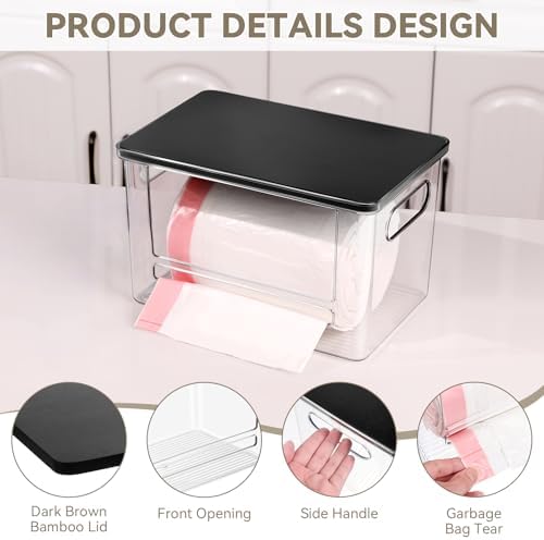 Trash Bag Dispenser Under Sink Organizer for Pantry, Kitchen