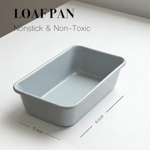 Non-Stick Loaf Pan 9x5, Non-Toxic Lnorganic Ceramic Coating