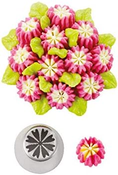 27 Pieces Small Stainless Steel Russian Flower Icing Tips Kit