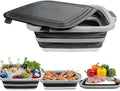 XL BBQ Prep Tub with Lid, Portable Collapsible BBQ Prep Tub with