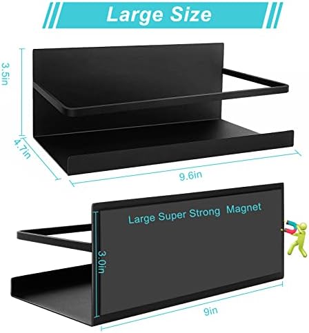 2 Pack Magnetic Spice Rack for Refrigerator