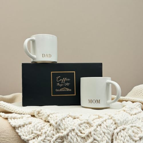 COLLECTIVE HOME - Mom and Dad Mug Set, 2 Pack Gift for Parents