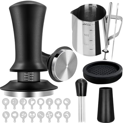 22Pcs Espresso Accessories, 51mm Espresso Tamper Kit, Espresso Machine