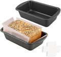 Loaf Pan with Liners Set, 2-Pack Nonstick 10 x 5 Inch Bread Pan and 50