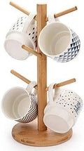 Space-Saving Bamboo Mug Tree