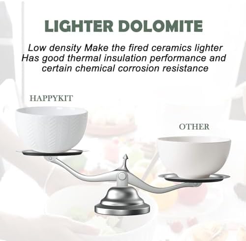 HAPPY KIT Ceramic Mixing Bowls Set, 5/3/1.5qt Set of 3