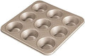 9-Cup Standard Muffin Pan, Nonstick Carbon Steel Cupcake Tin