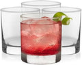 Libbey Heavy Base Rocks Cocktail Glasses Set, Clear Whiskey Glasses
